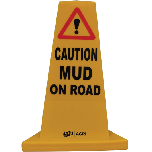JFC "Mud On Road" Yellow Hazard Cone