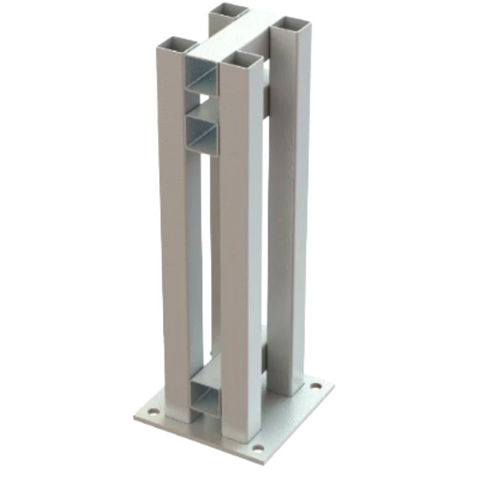 Satus Fence Bolt-down Base, Support for concrete base
