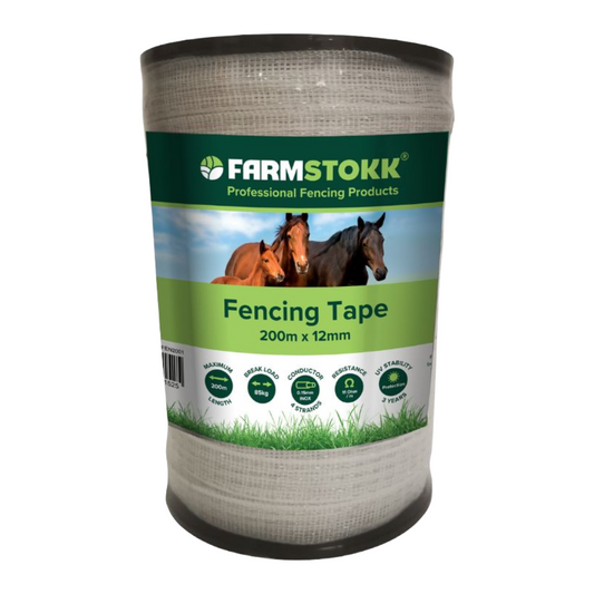 Farmstokk 12mm Horse Tape 200M