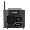 Black VOSKER wireless security camera box with an external antenna, featuring a front-facing camera lens and a textured matte finish on a white background.