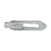 Metal arrow head on a white background