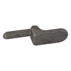 Metal tool bit on a white background