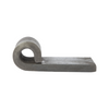 Metal door hinge on a white background