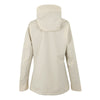 Beige jacket with a hood on a white background