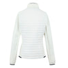 White quilted jacket on a white background