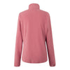 Pink fleece jacket on a white background