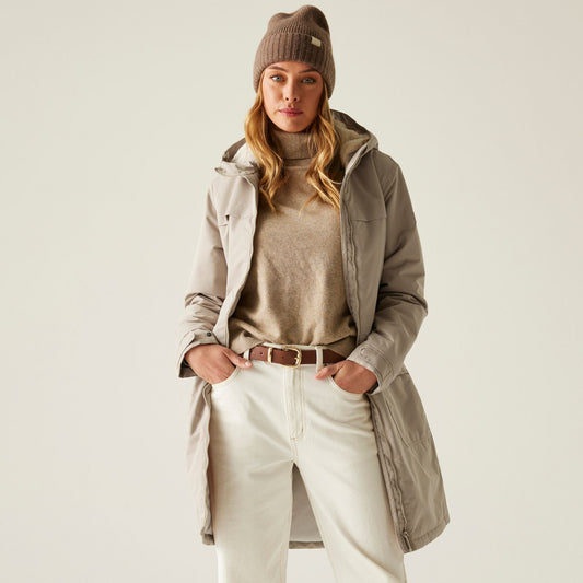 woman wearing the Women's Romine II Waterproof Parka Jacket