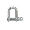 Metal shackle on a white background