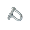 Metal shackle on a white background