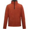 brick red fleece on white background