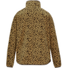 cheetah print zipper quarter zip fleece