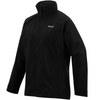 black raincoat on white background