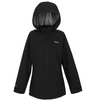 black raincoat on white background