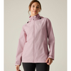 woman wearing powder lilac with black pants