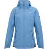 blue jacket with black zips on white background