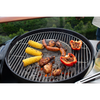 Forge Host Charcoal BBQ pictured with food