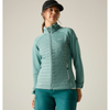 woman wearing ivy moss jacket with green pants and black cap