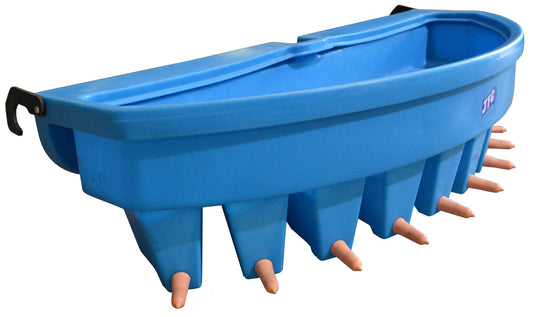 JFC 10 Peach Teat Compartment Feeder blue