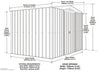 Globel Grey Metal Shed 10 x 7ft