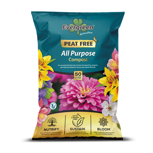 Evergreen All Purpose Peat Free Compost 50 Litres