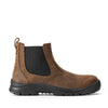 Side view of the Sixton Dealer Boot in brown
