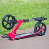 Zinc Big Wheel Folding Red Scooter